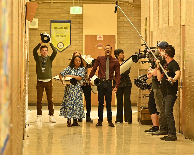 Abbott Elementary - Pilot - Dreharbeiten - Quinta Brunson, Tyler James Williams