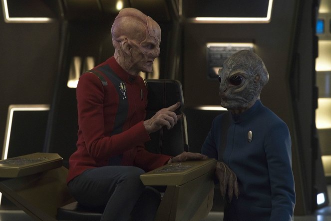 Star Trek: Discovery - Die Beispiele - Dreharbeiten - Doug Jones, David Benjamin Tomlinson