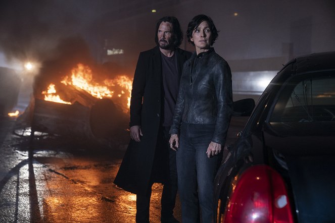 Mátrix: Feltámadások - Filmfotók - Keanu Reeves, Carrie-Anne Moss