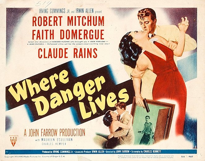 Where Danger Lives - Lobby Cards