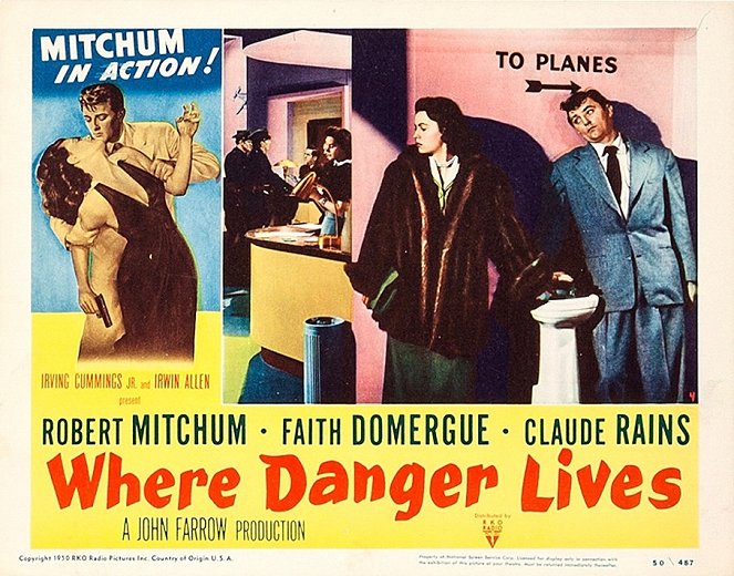 Where Danger Lives - Lobby Cards