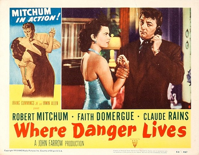 Where Danger Lives - Lobby Cards