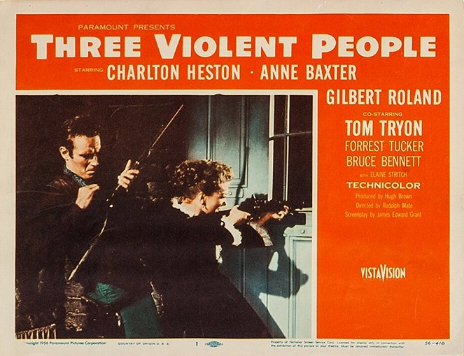 Three Violent People - Cartões lobby