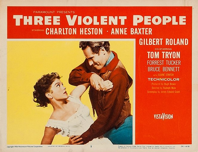 Three Violent People - Cartões lobby