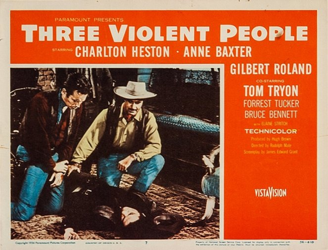 Three Violent People - Lobbykaarten