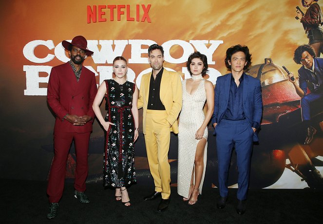 Kovboj Bebop: Lovec odměn - Z akcií - Netflix's Jazzy Cowboy Bebop Premiere In Los Angeles, November 11, 2021 - Mustafa Shakir, Daniella Pineda, John Cho