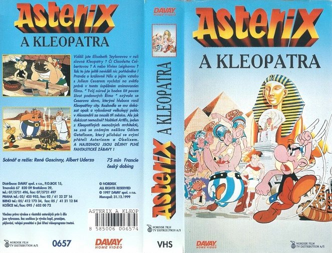 Astérix y Cleopatra - Carátulas