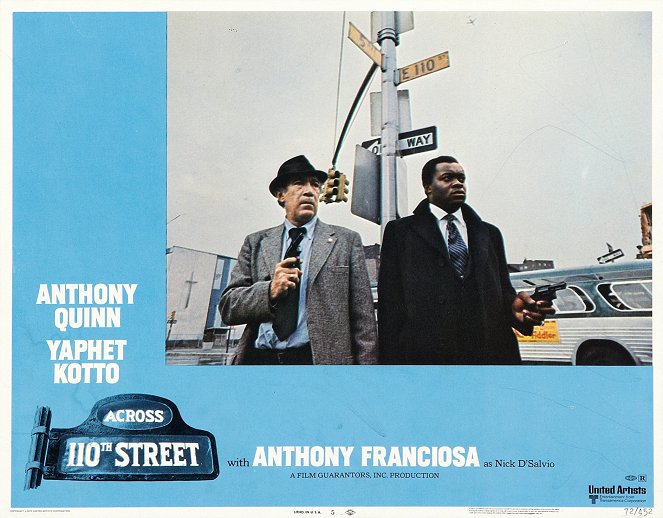 Across 110th Street - Lobby Cards - Anthony Quinn, Yaphet Kotto