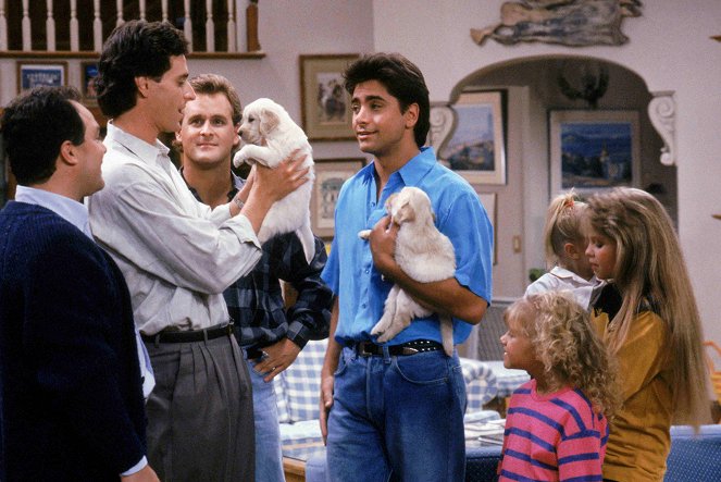 Full House - Season 3 - Ein Hund im Haus - Filmfotos - Bob Saget, Dave Coulier, John Stamos, Jodie Sweetin, Candace Cameron Bure