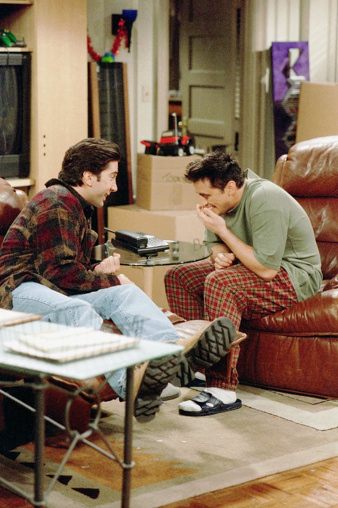Friends - Season 5 - The One with the Inappropriate Sister - Van film - David Schwimmer, Matt LeBlanc
