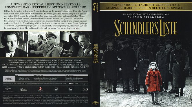 A Lista de Schindler - Capas