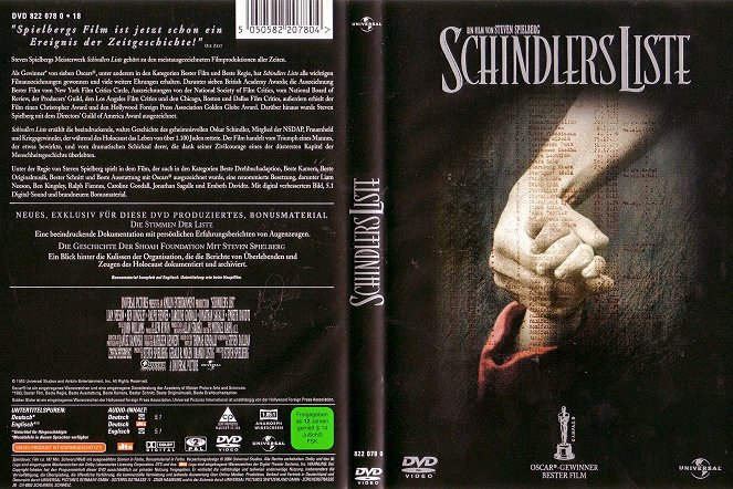 Lista Schindlera - Okładki