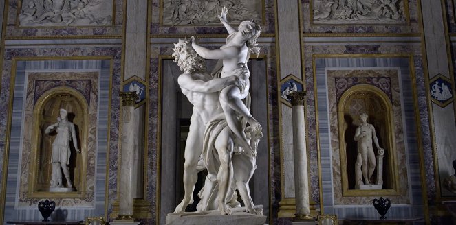 Bernini, en la Galería Borghese - De la película