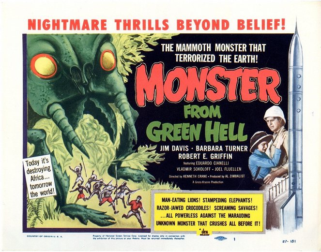 Monster from Green Hell - Lobby Cards