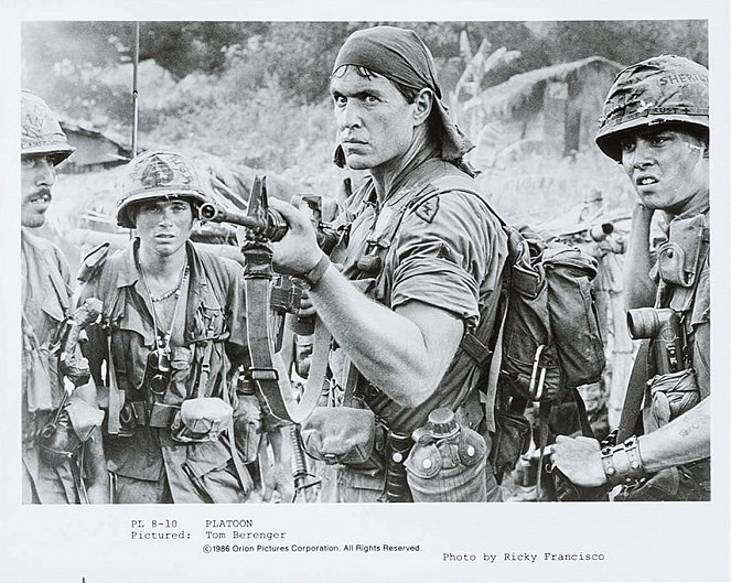 Platoon - Os Bravos do Pelotão - Cartões lobby - Tom Berenger, Johnny Depp