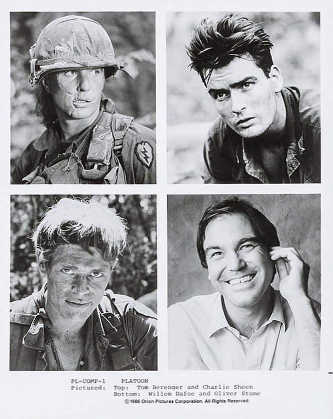 Platoon - Nuoret sotilaat - Mainoskuvat - Tom Berenger, Charlie Sheen, Willem Dafoe, Oliver Stone