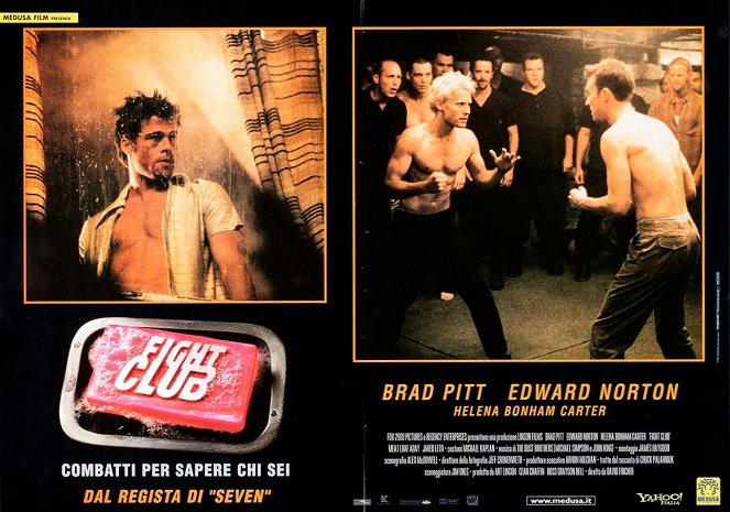 Clube de Combate - Cartões lobby - Brad Pitt, Jared Leto, Edward Norton