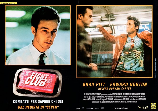 Clube de Combate - Cartões lobby - Edward Norton, Brad Pitt