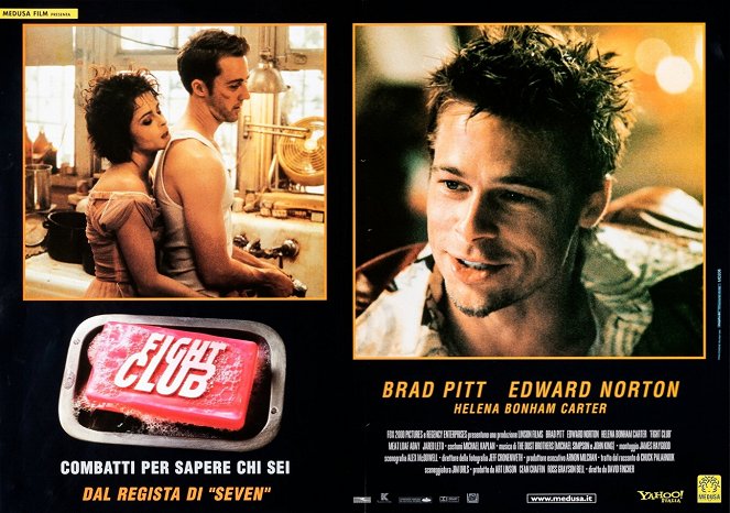 Fight Club - Lobbykarten - Helena Bonham Carter, Edward Norton, Brad Pitt