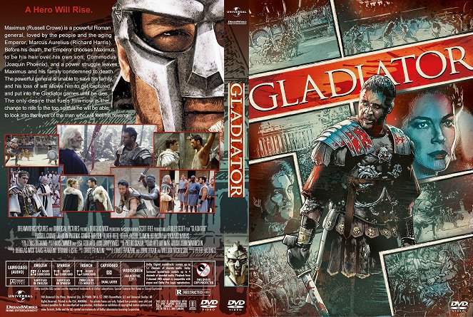 Gladiator (El gladiador) - Carátulas