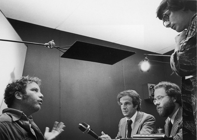 Rencontres du 3ème type - Tournage - Richard Dreyfuss, François Truffaut, Bob Balaban, Steven Spielberg
