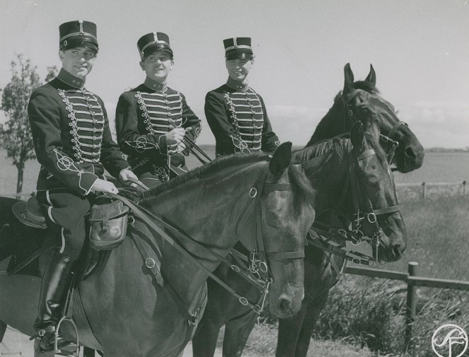 Löjtnantshjärtan - Z filmu - Gösta Kjellertz, Åke Söderblom, Carl-Axel Hallgren