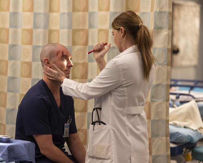 Grey's Anatomy - No Time to Die - Photos - Richard Flood, Ellen Pompeo