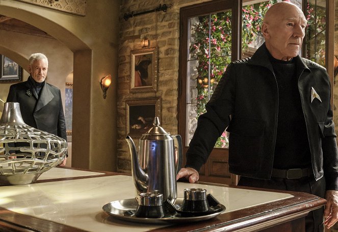 Star Trek: Picard - Season 2 - The Star Gazer - Photos - John de Lancie, Patrick Stewart