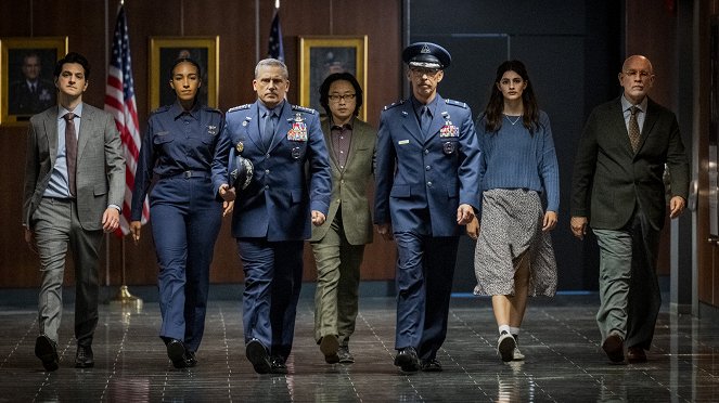 Space Force - The Inquiry - Photos - Ben Schwartz, Tawny Newsome, Steve Carell, Jimmy O. Yang, Don Lake, Diana Silvers, John Malkovich