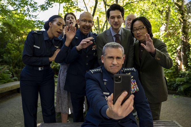 Space Force - The Inquiry - Photos - Tawny Newsome, Diana Silvers, Don Lake, Steve Carell, Ben Schwartz, Jimmy O. Yang