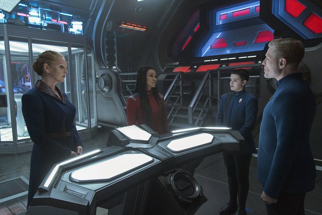 Star Trek: Discovery - Season 4 - Coming Home - Photos - Chelah Horsdal, Sonequa Martin-Green, Blu del Barrio, Anthony Rapp