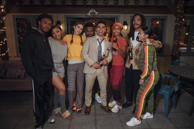 Grown-ish - Live Your Life - Van de set - Diggy Simmons, Chloe Bailey, Emily Arlook, Trevor Jackson, Jordan Buhat, Yara Shahidi, Luka Sabbat, Francia Raisa