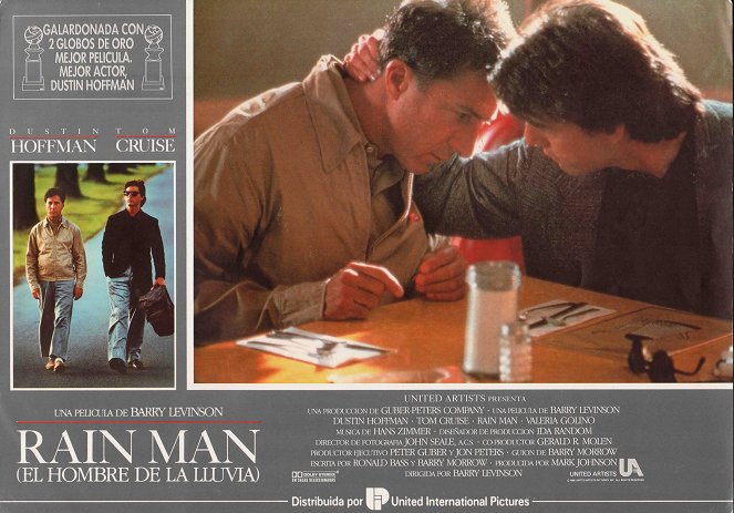 Rain Man: Encontro De Irmãos - Cartões lobby - Dustin Hoffman, Tom Cruise