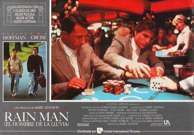 Rain Man: Encontro De Irmãos - Cartões lobby - Dustin Hoffman, Tom Cruise