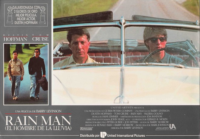 Rain Man: Encontro De Irmãos - Cartões lobby - Dustin Hoffman, Tom Cruise