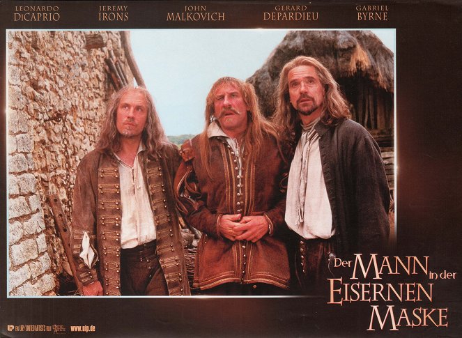 Człowiek w żelaznej masce - Lobby karty - John Malkovich, Gérard Depardieu, Jeremy Irons