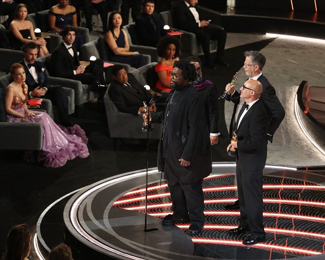 94th Annual Academy Awards - Van film - Jessica Chastain, Denzel Washington, Questlove, Robert Fyvolent, David Dinerstein