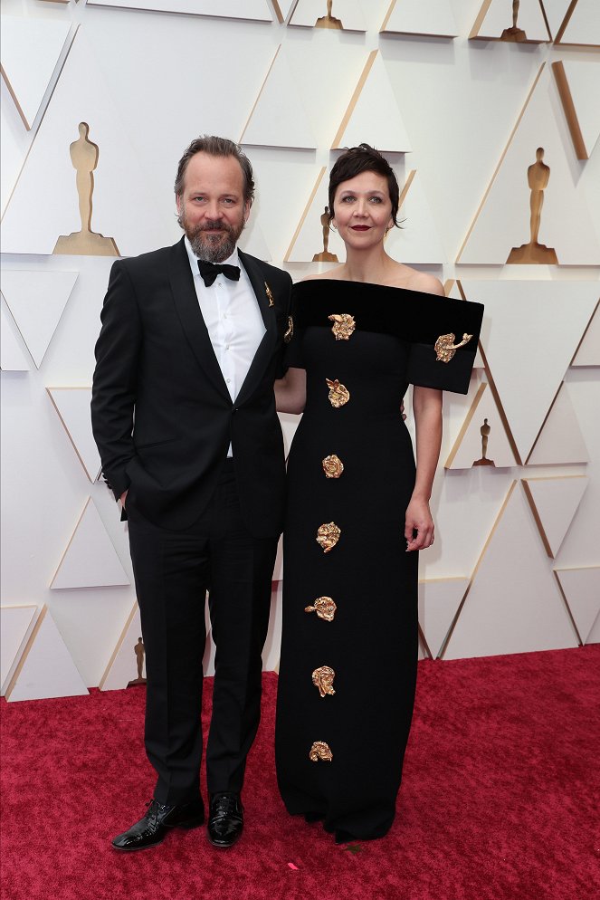 Oscar-gaala 2022 - Tapahtumista - Red Carpet - Peter Sarsgaard, Maggie Gyllenhaal