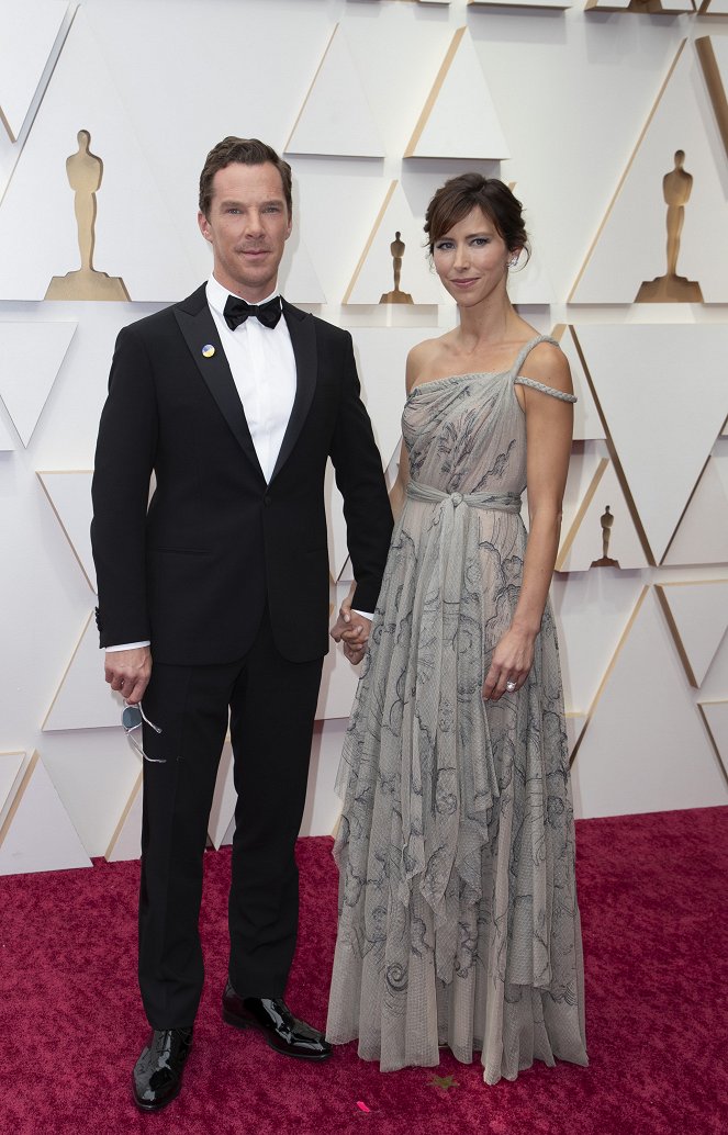 Oscar 2022 - Z akcií - Red Carpet - Benedict Cumberbatch, Sophie Hunter