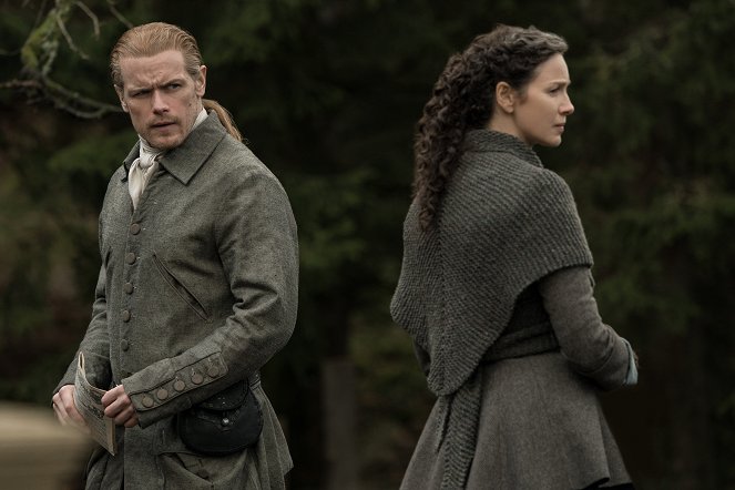 Outlander - Die Highland-Saga - Ängste und Zweifel - Filmfotos - Sam Heughan, Caitríona Balfe