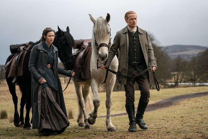 Outlander - Die Highland-Saga - Ängste und Zweifel - Filmfotos - Caitríona Balfe, Sam Heughan
