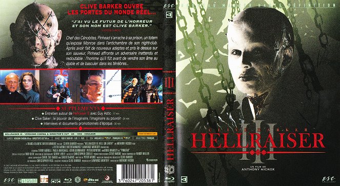 Hellraiser III: Hell on Earth - Capas