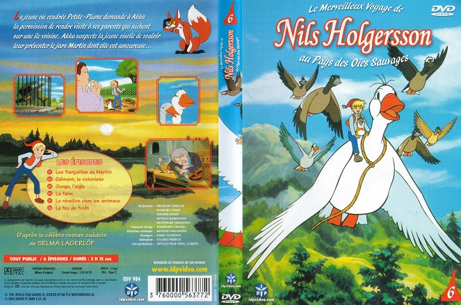 El maravilloso viaje de Nils Holgersson - Carátulas