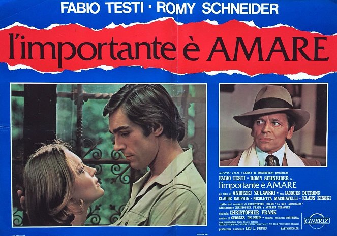 O Importante é Amar - Cartões lobby - Romy Schneider, Fabio Testi, Klaus Kinski