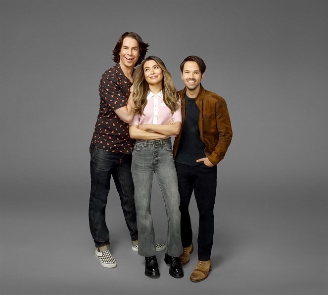 iCarly Revival - Season 1 - Werbefoto - Jerry Trainor, Miranda Cosgrove, Nathan Kress