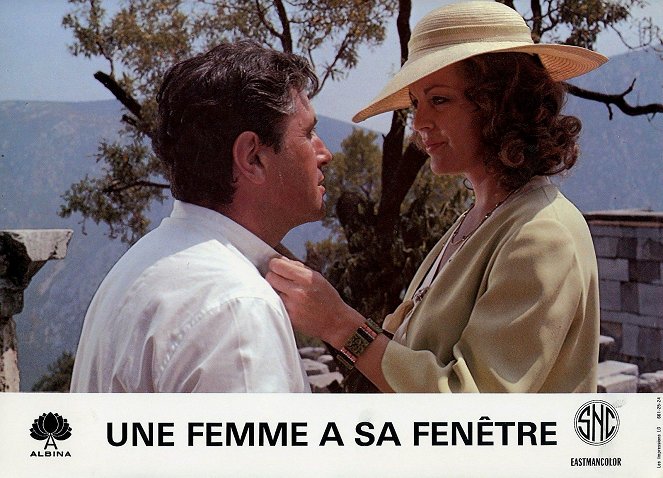 Une femme a sa fenętre - Lobby karty - Victor Lanoux, Romy Schneider