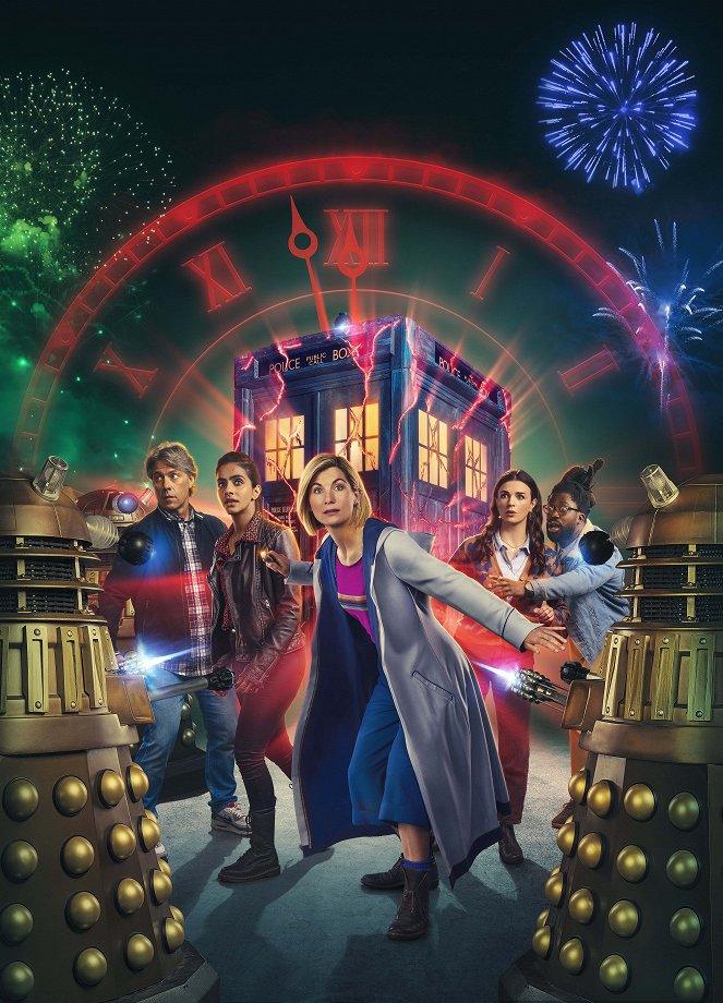 Doctor Who - Eve of the Daleks - Promoción - John Bishop, Mandip Gill, Jodie Whittaker, Aisling Bea, Adjani Salmon