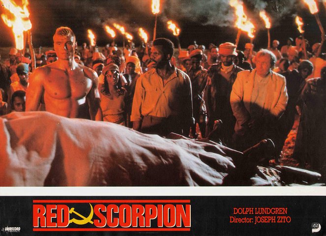 Czerwony skorpion - Lobby karty - Dolph Lundgren