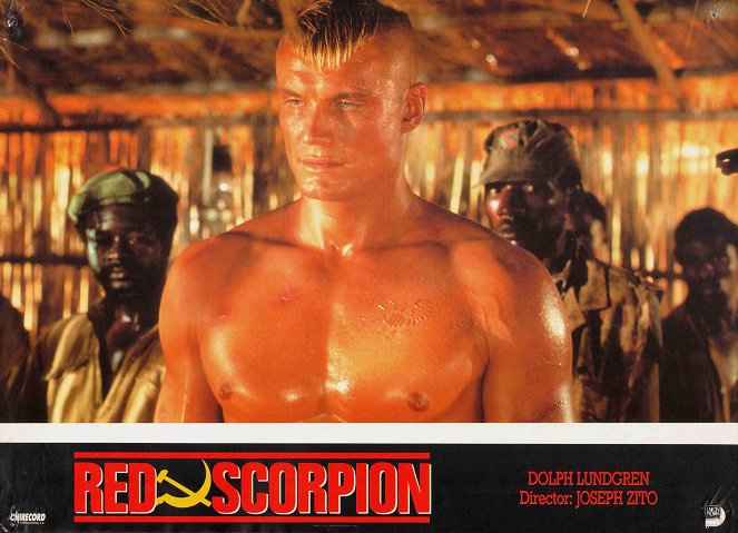 Czerwony skorpion - Lobby karty - Dolph Lundgren