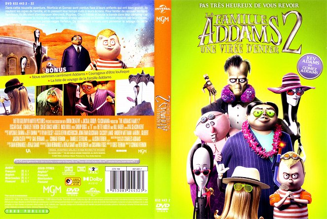 La familia Addams 2: La gran escapada - Carátulas